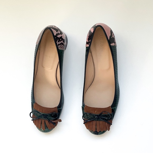 J.Crew low heels with a fringe - size 7.5 - Picture 3 of 4